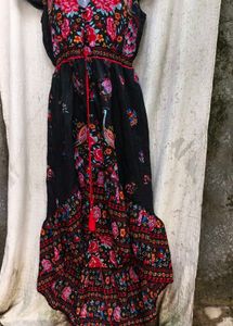I. Floral Print Maxi Dress