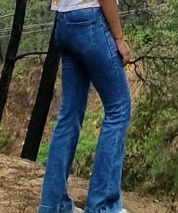 Blue Flared Jeans