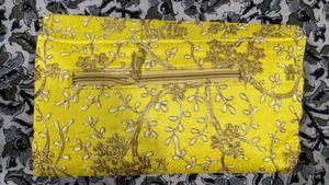 Yellow Polysilk Sling Bag