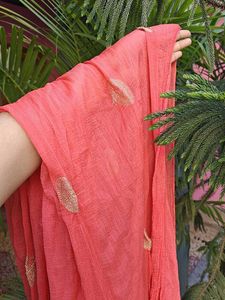 Lotus Pink Dupatta With Tassels🪷