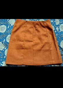Choco brown Short Skirt