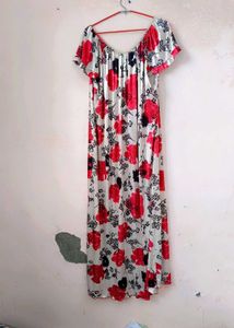 Floral Satin Nighty