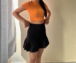 H&M Ribbed Crop Shirt