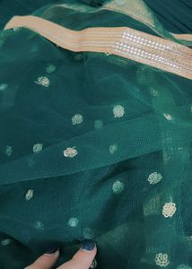 Ruffle Pattern Lehenga With Stitched Blouse