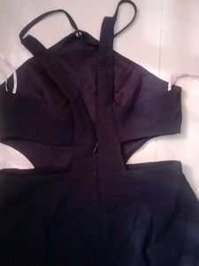 Black Cutout Mini Dress