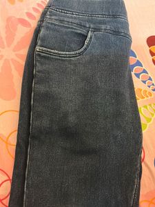 Pull-On Denim Jeans