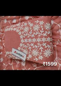 Elegant Embroidered Dress Material