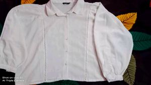 (Zudio) White 🤍 Lose Stylish Crop Top