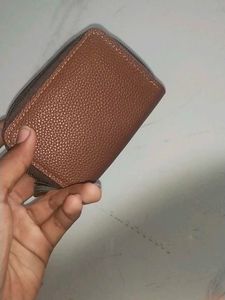 Brown Wallet with Stylish Detail