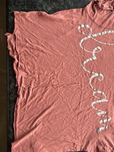 Graphic Print Distressed Tee