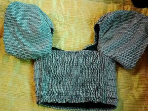 Statement Sleeve Crop Top