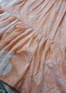 Peach Floral Top