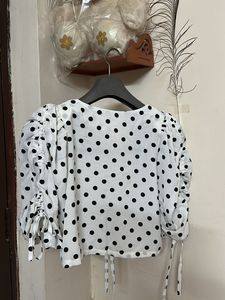 Polka Dot Crop Top