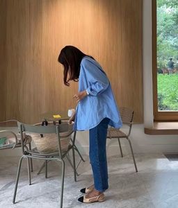 Tom Tailor Light Blue Cotton Shirt Top
