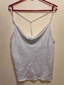 White Linen Tank Top