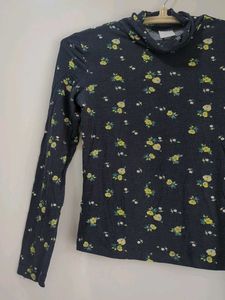 Floral Print Long Sleeve Top