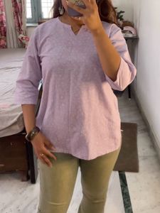 Lavender Tunic Top