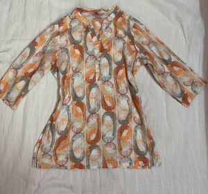 Desi Printed Short Kurta Top