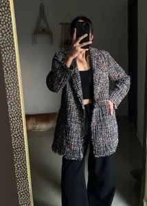 HANCY MULTICOLOURED TWEED OVERSIZED BLAZER