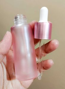 Pink Glass Dropper Bottle