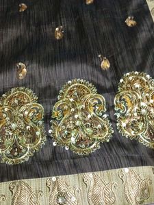 Brown Saree Forparties,Festive Season