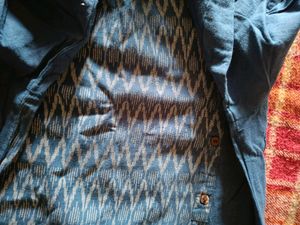 Pure Cotton Blue Kurta