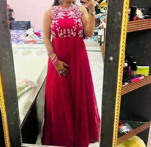 Magenta Floor Length Suit