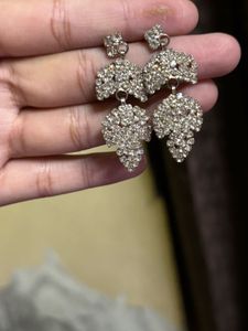 Sparkly Silver Necklace &amp; Earring Set