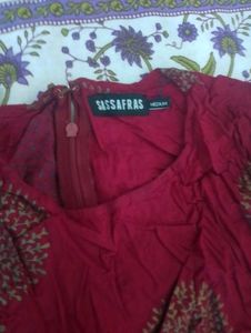 Red Printed Dress