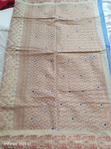 Embroidery Work Silk Saree With Blouse