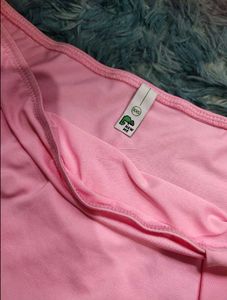 Pink Ruffle Mini Dress