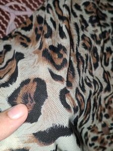 Tiger Print Top In Good Condition