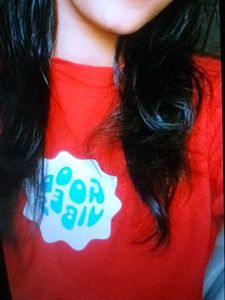 Red Graphic Print Tee