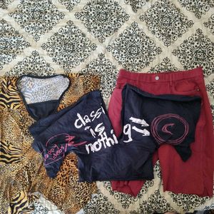Set Of 2 Party Tops✨️ (Free Shorts) 🎀🎀