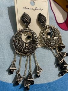 Oxidised Long Earings