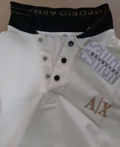 Armani Exchange White Polo Shirt