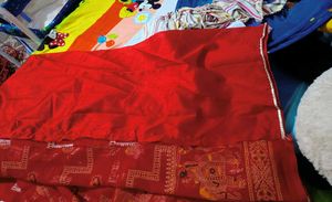 New Georgette Zari Work Saree With Blouse Piece
