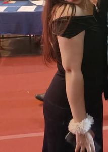 Black Long Gown With High Slit