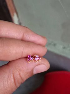 Ruby Nose Pins Gold