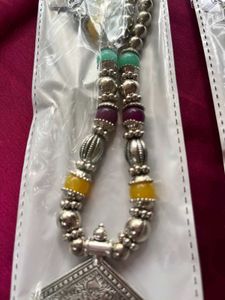 Elegant Silver Oxide Necklace