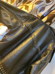 Zara limited edition studded leather jacket