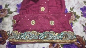Kurta With Dupatta Fully Worked Wit Stones