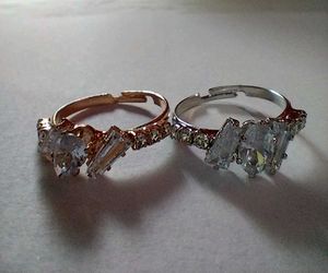 Sparkling Adjustable Rings - Set of Two