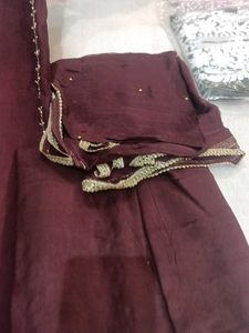 Elegant Maroon Salwar Suit