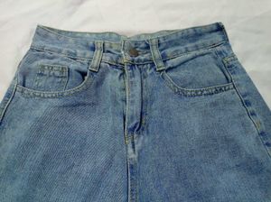 Wide Leg Denim Jeans