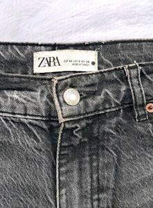 Zara Charcoal Straight Fit Jeans