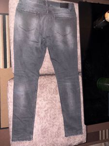 Charcoal distressed jeans