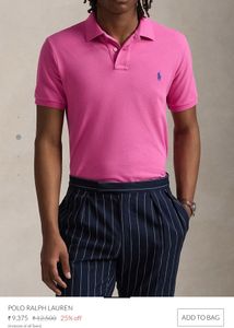 Ralph Lauren Old Money Pink Polo T-Shirt