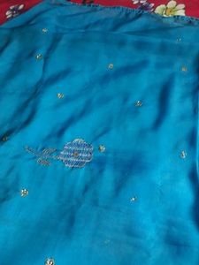 Old  Blue Saree For 1994