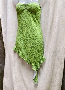 Green Animal Print Dress